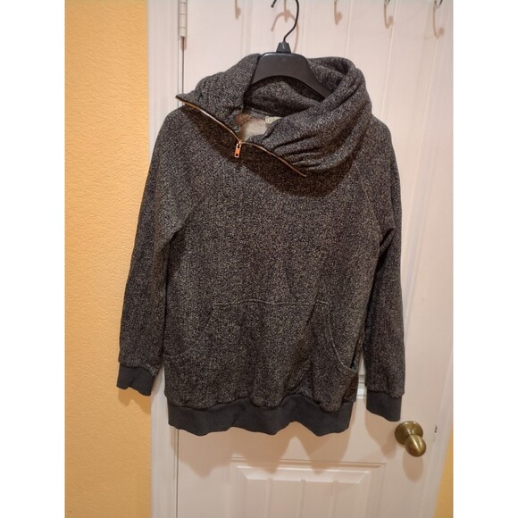 Kimi Kai Maternity Sweater Womens Size L Heather Gray Cowl Neck - Picture 5 of 13
